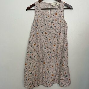 100% Linen Cynthia Rowley Pink Floral Mini Dress Small